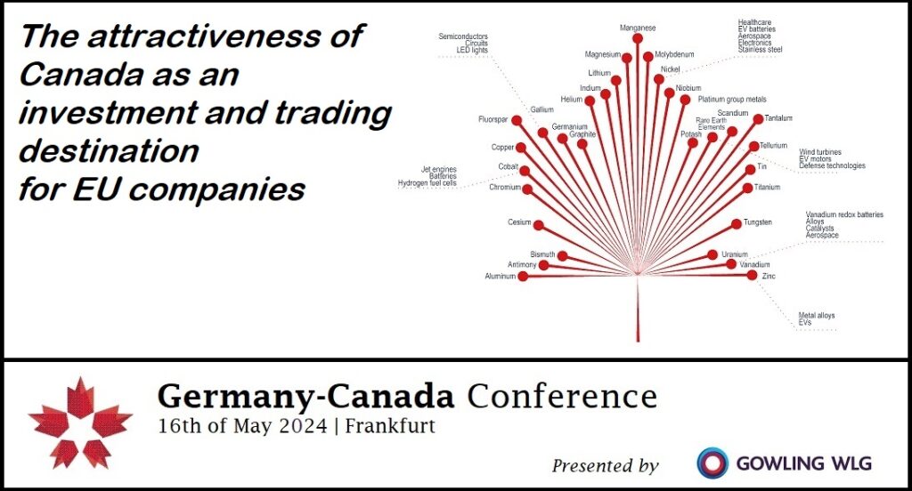 Conference: The attractiveness of Canada as an investment and trading destination for EU companies